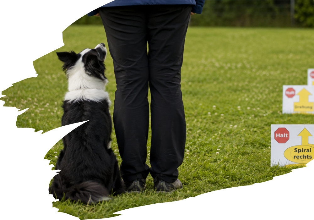 Mensch-Hund-Team beim Rally-Obedience-Training des SGV Langelsheim